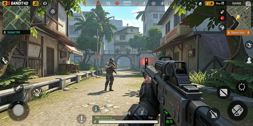 Gameplay BANDIT4D yang mendebarkan dalam aksi TPS.