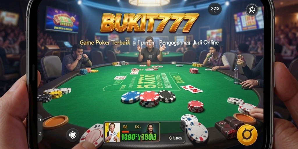 Tampilan menarik dari gameplay poker BUKIT777 yang menantang.
