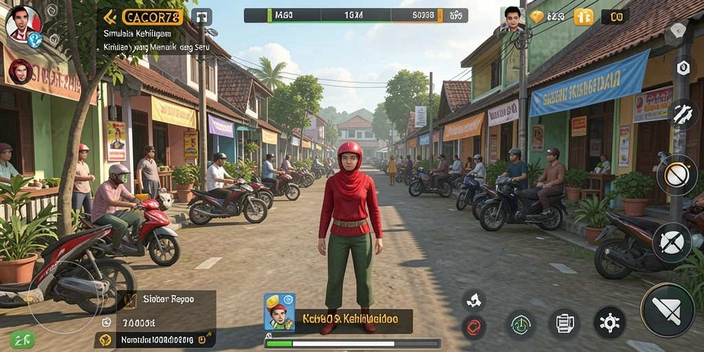 Screenshot gameplay CACOR78 yang memperlihatkan pengalaman simulasi yang mendalam.