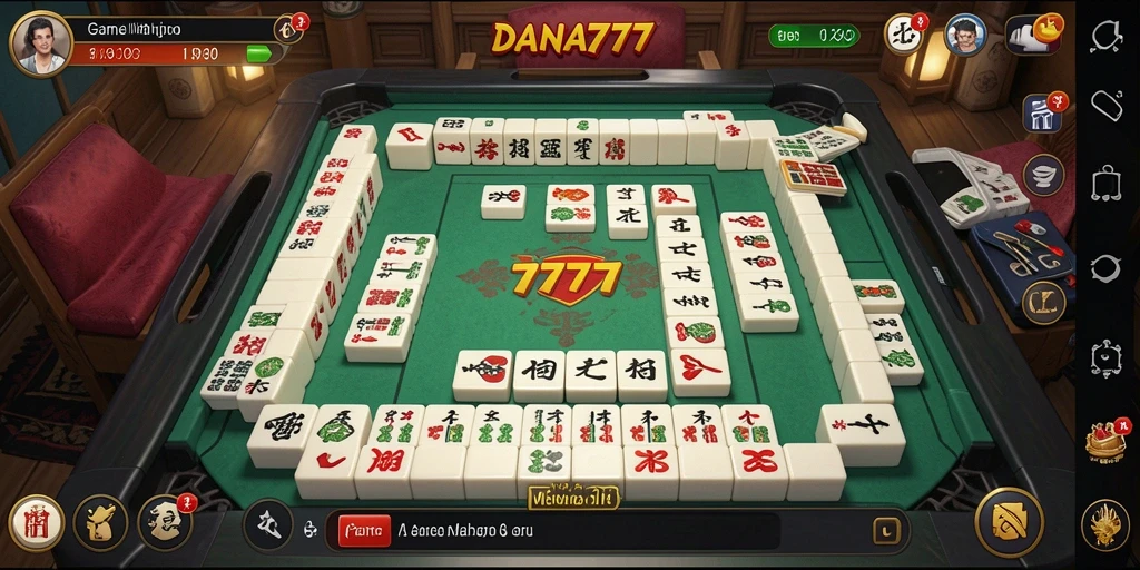 Tampilan gameplay Mahjong DANA777 yang seru dan interaktif.