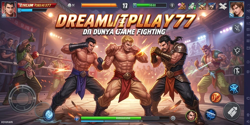 Tangkapan layar utama menunjukkan pertarungan seru dalam <strong>DREAMPLAY77</strong> dengan aksi yang mendebarkan.