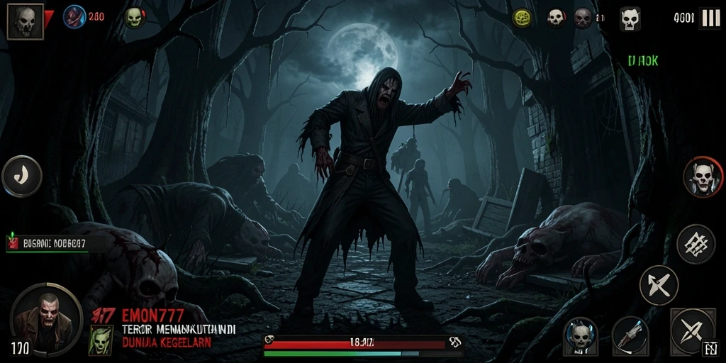 Gameplay menyeramkan EMON777 yang memikat dan mencekam.