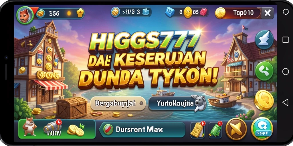 Screenshot gameplay HIGGS777 menampilkan suasana permainan Tycoon yang menarik.