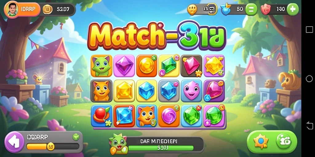 Tampilan gameplay seru dalam IDRRP yang menarik dan penuh warna.