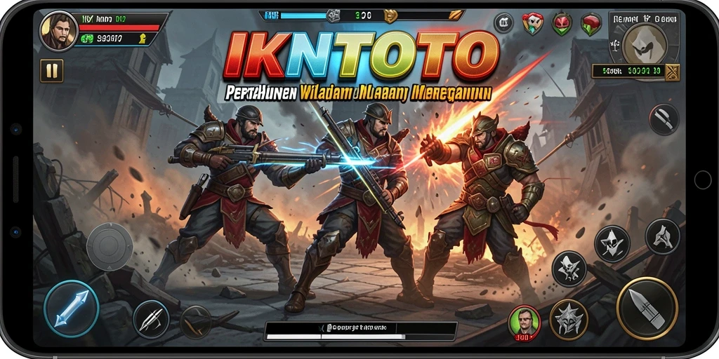 Tampilan gameplay menegangkan dari IKNTOTO dalam genre Tower Defense.