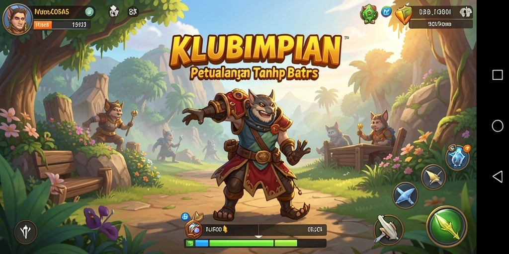 Tampilan gameplay KLUBIMPIAN yang menarik di dunia terbuka.
