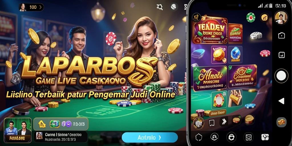 Tampilan gameplay Live Casino LAPARBOS yang menarik dan interaktif.