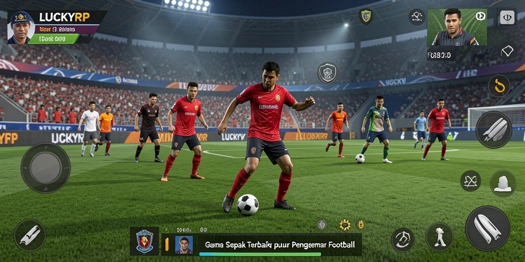Tampilan gameplay LUCKYRP yang memukau dan realistis dalam dunia sepak bola.