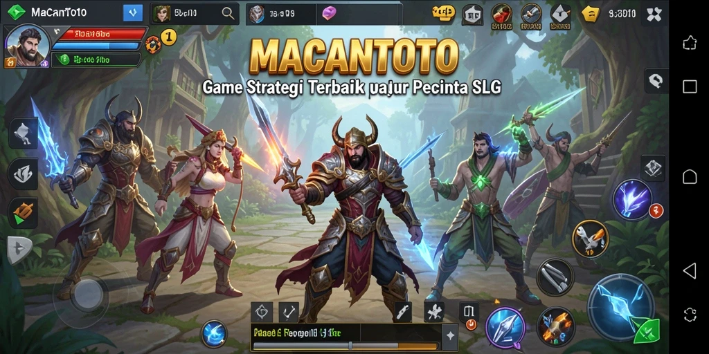 Tampilan menarik dari gameplay strategi dalam MACANTOTO.