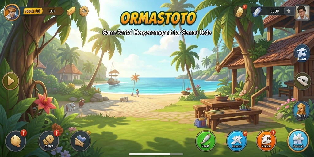 Tampilan gameplay seru di ORMASTOTO yang mengasyikkan.