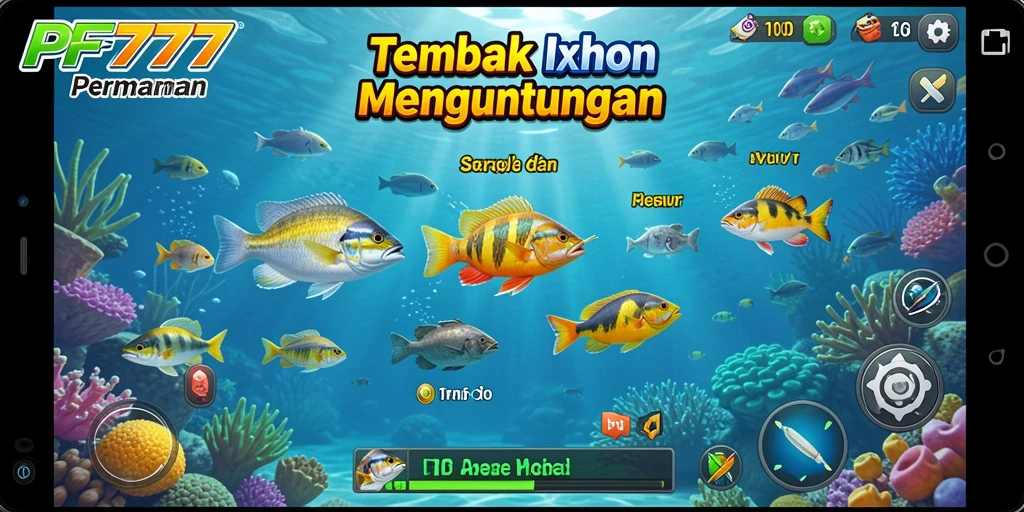Tangkapan ikan yang seru dalam permainan PF777.