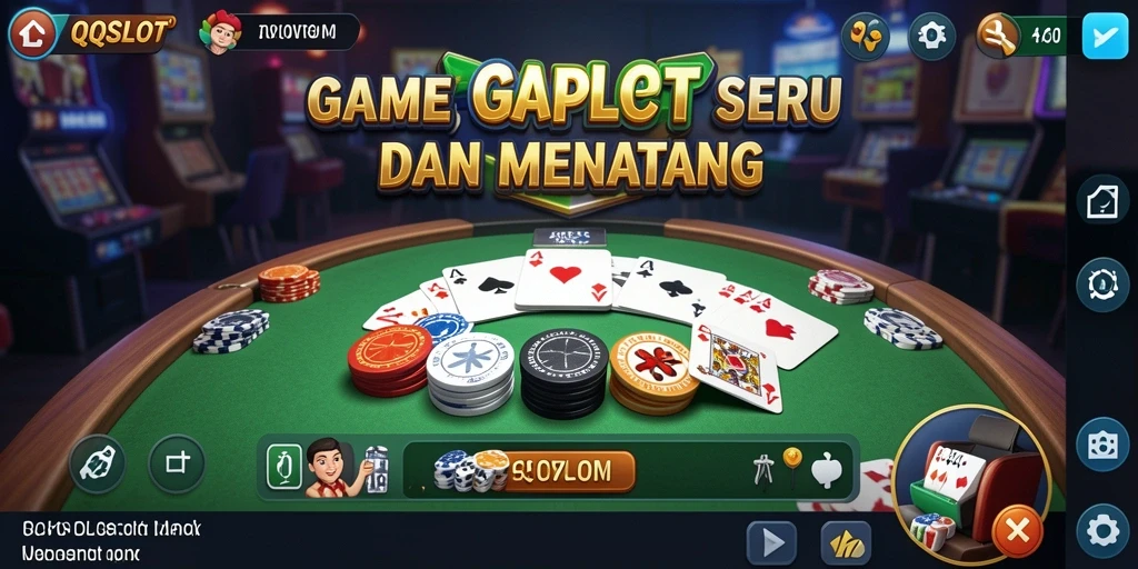 Tampilan gameplay Gaple yang menarik di QQSLOT.