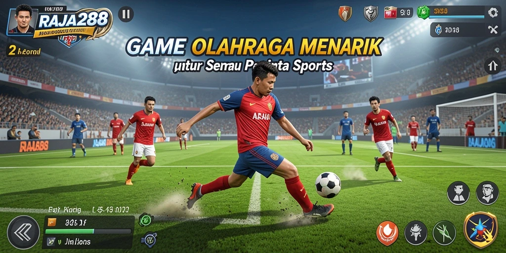 Tampilan gameplay menarik dari RAJA288 yang penuh aksi olahraga.