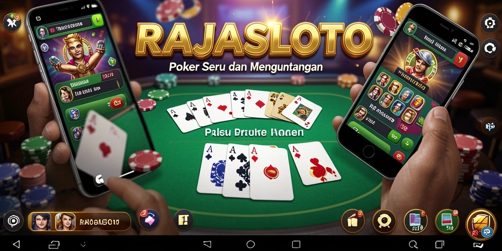 Gameplay poker yang seru di RAJASLOTO dengan fitur menarik.