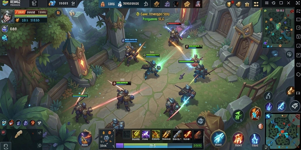 Tampilan menarik dari gameplay strategis REMI62 yang seru.