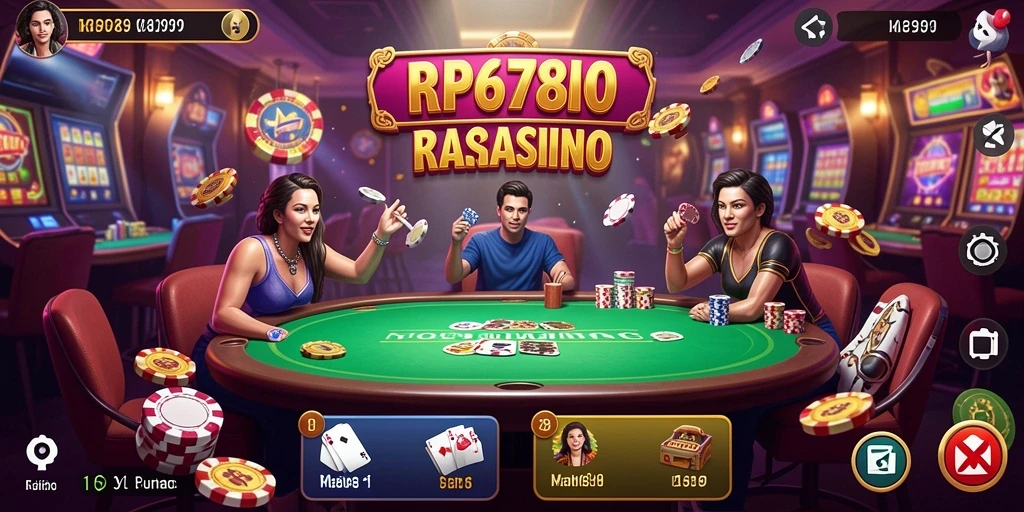 Screenshot gameplay RP6789 yang menunjukkan keseruan bermain Kasino.