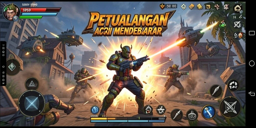 Tampilan gameplay S9S9 yang penuh aksi dan mendebarkan.