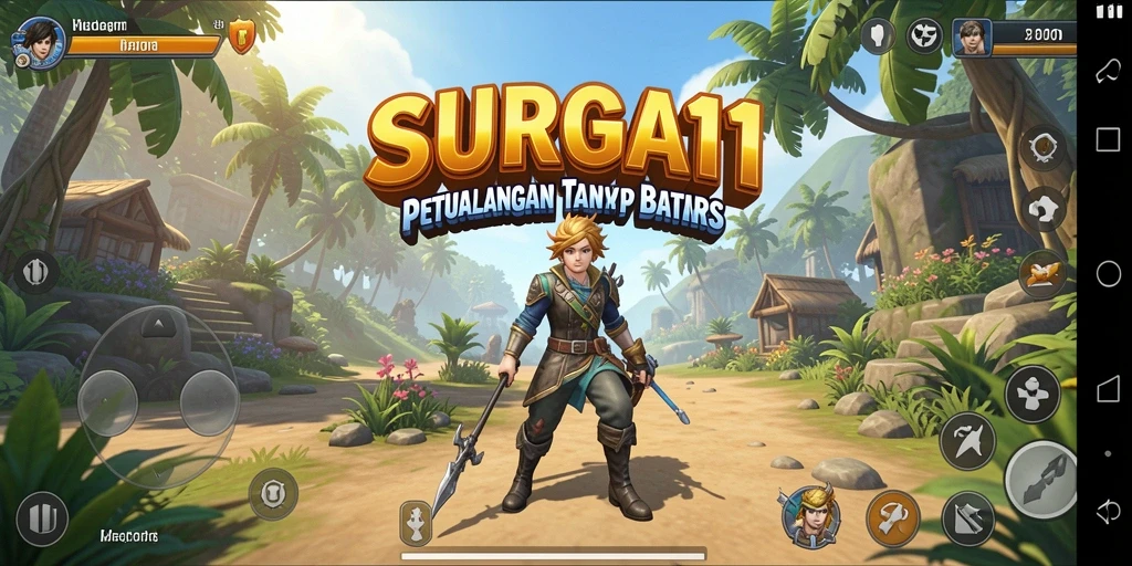Tampilan gameplay SURGA11 yang menakjubkan dengan petualangan seru.