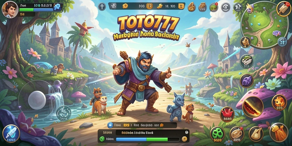 Tampilan gameplay TOTO777 dalam dunia terbuka yang menakjubkan.